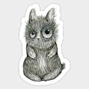 Very cute fluffy bunny Sticker